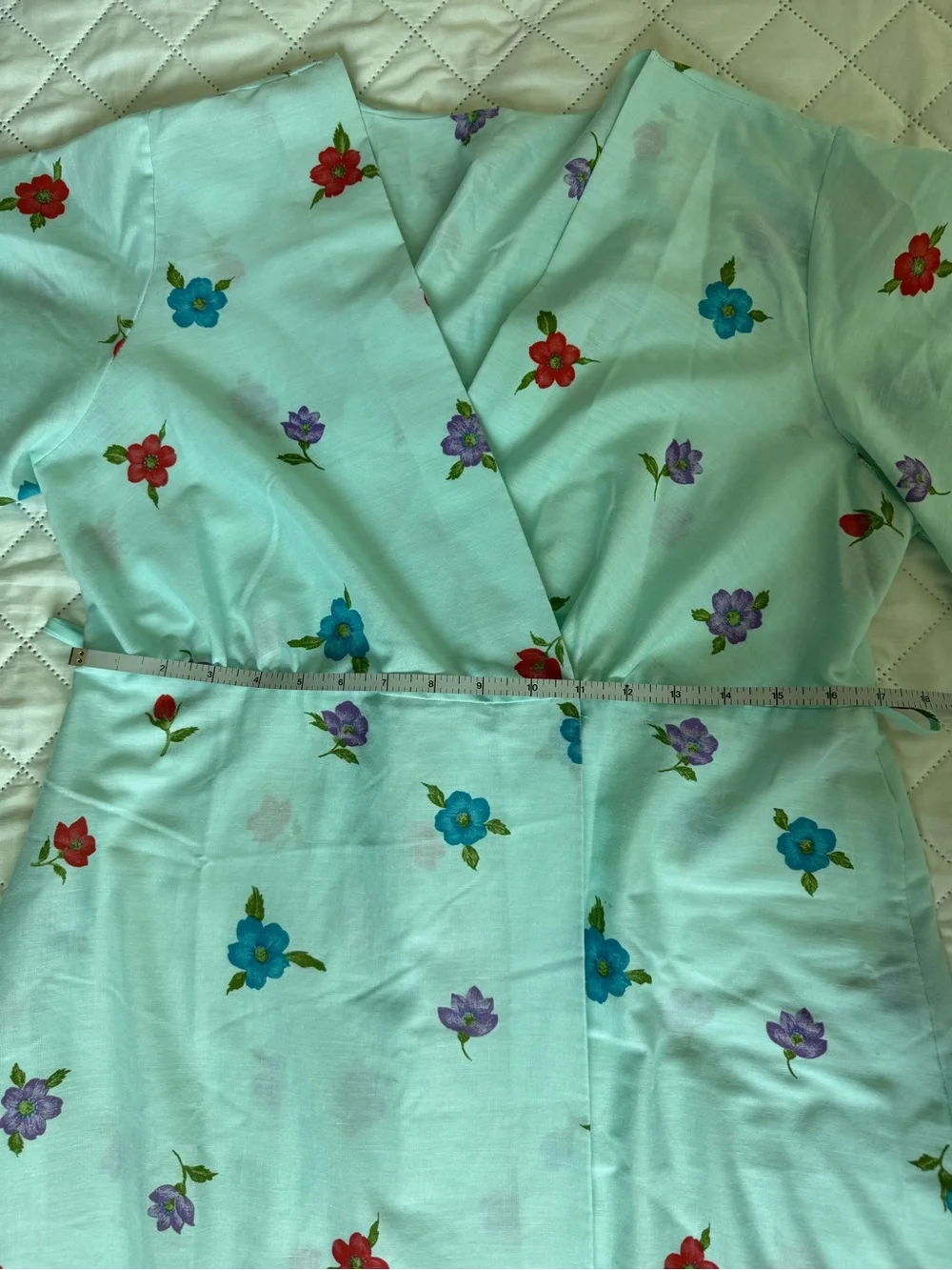 Vintage Handmade Floral Robe House Dress Cottagecore Prairie Maxi Dress